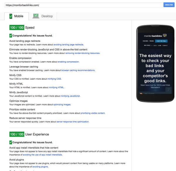 100/100 в Google PageSpeed Tools 100/100 в Google PageSpeed Tools