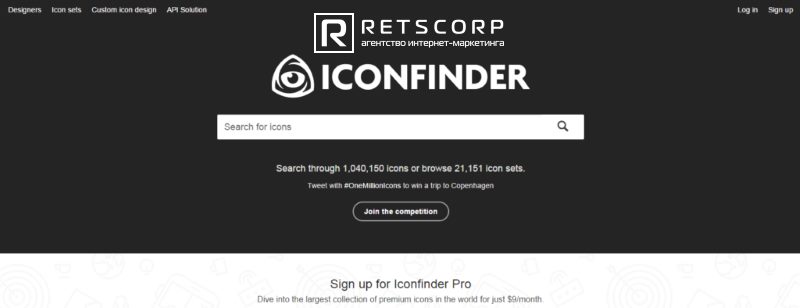 использование стока iconfilter
