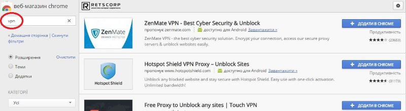 VPN расширения VPN расширения
