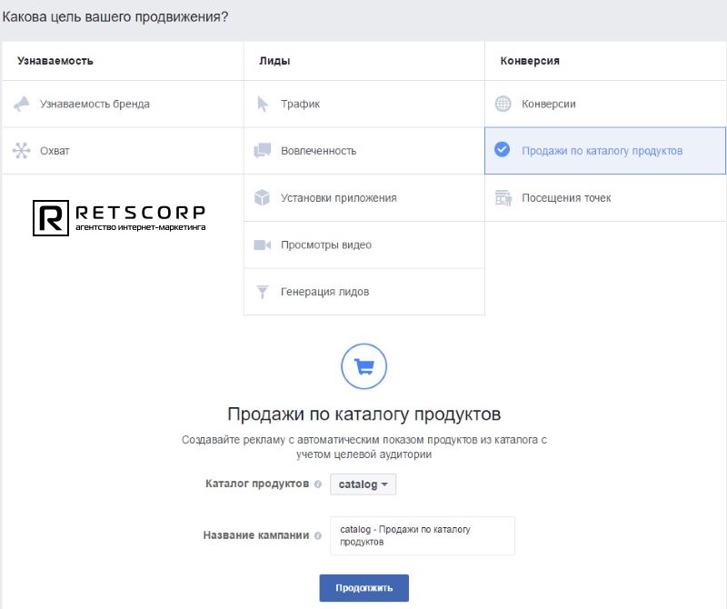 Порядок создания кампании в Фейсбук Порядок создания кампании в Фейсбук