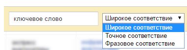 Типы ключевых слов