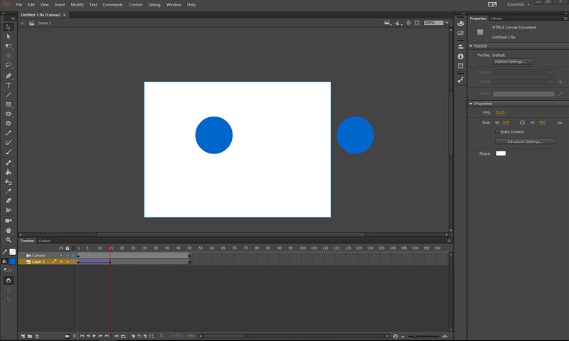 интерфейс Animate CC интерфейс Animate CC