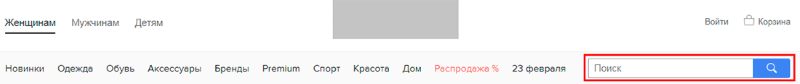 Заметная форма поиска Заметная форма поиска