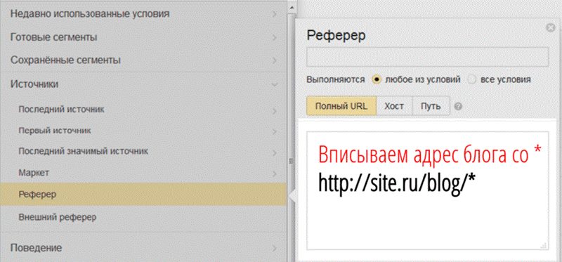 настройка отчета по рефферу просмотра настройка отчета по рефферу просмотра
