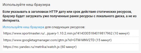 Список ресурсов для кэширования Список ресурсов для кэширования