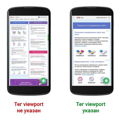 Тег viewport для мобильных устройств Тег viewport для мобильных устройств